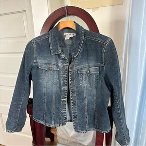 Y2k grunge denim jean jacket